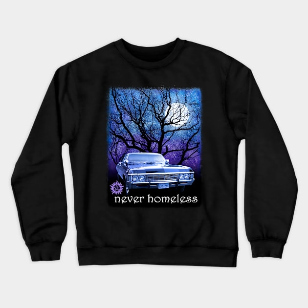 Never Homeless Impala Crewneck Sweatshirt by ArtsyDenise